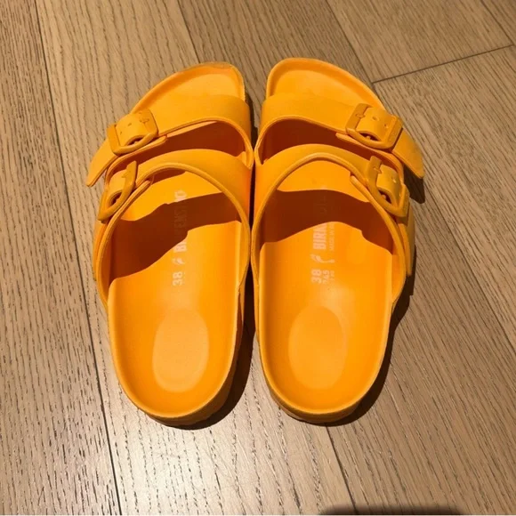 Orange Arizona EVA Birkenstocks - Zinnia - Picture 4 of 5